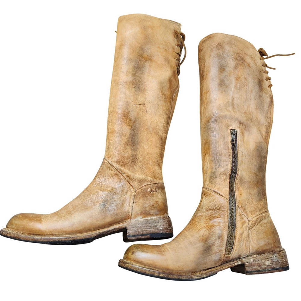 Bed Stu Manchester Distressed Riding boots Equestrian Cobbler Series Grunge Sz 8 - Picture 4 of 15